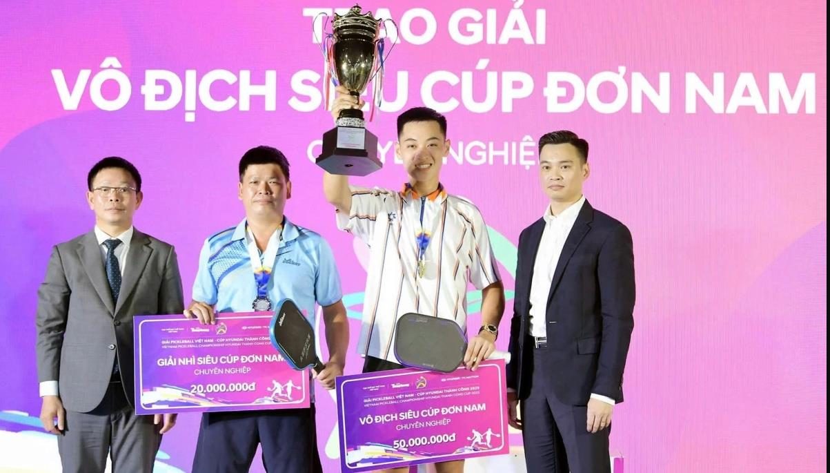 Lễ trao giải vô địch siêu cúp đơn nam giải Cúp Hyundai Thành Công 2025